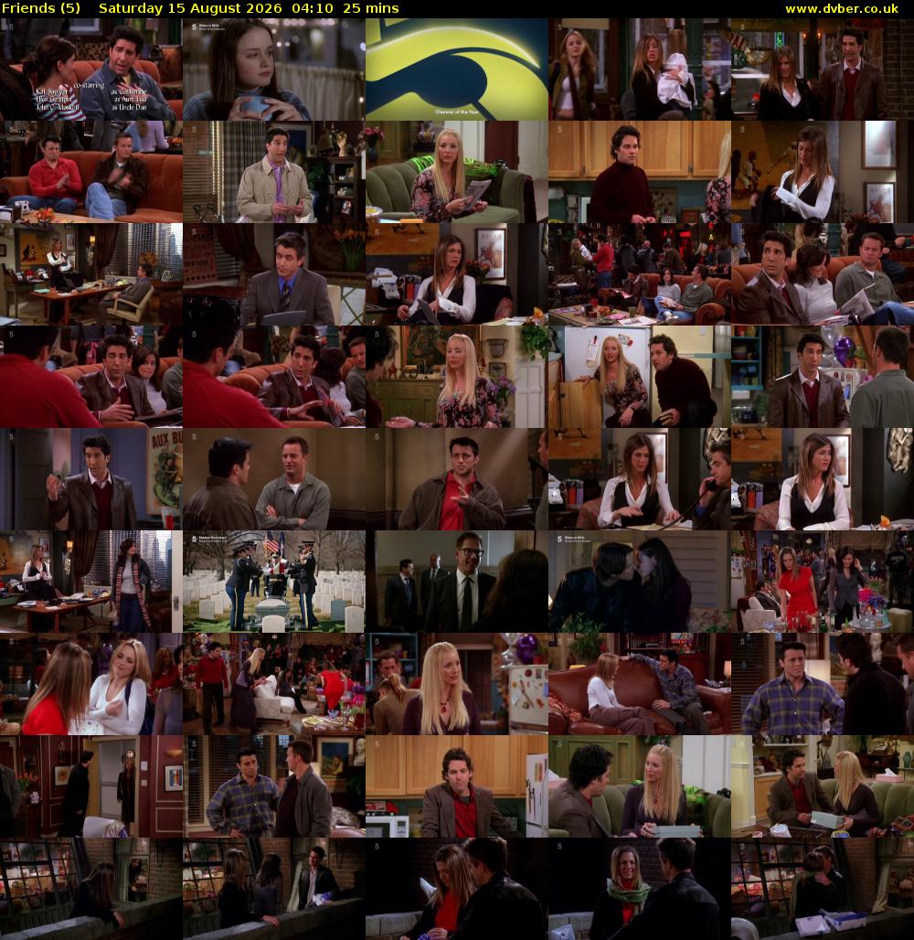 Friends (5) Saturday 15 August 2026 04:10 - 04:35