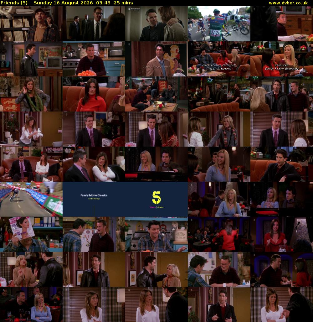 Friends (5) Sunday 16 August 2026 03:45 - 04:10