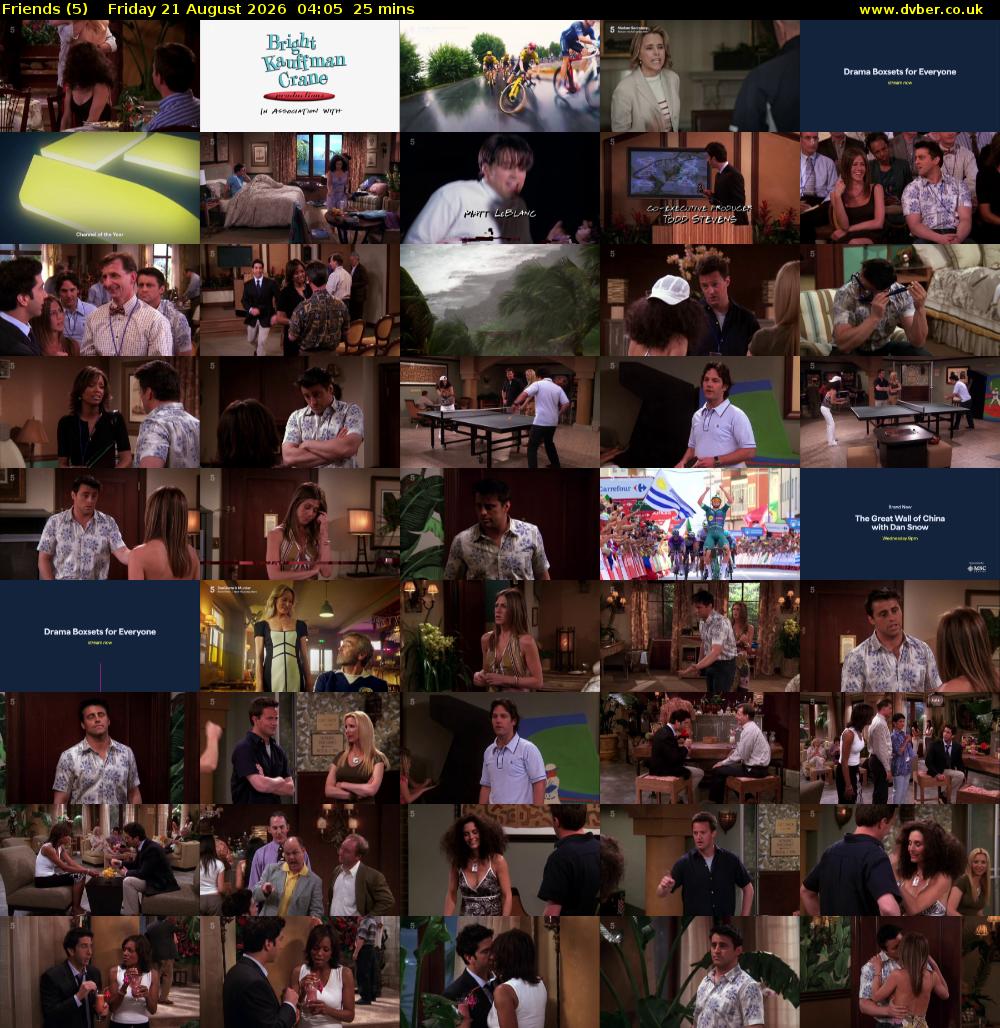 Friends (5) Friday 21 August 2026 04:05 - 04:30
