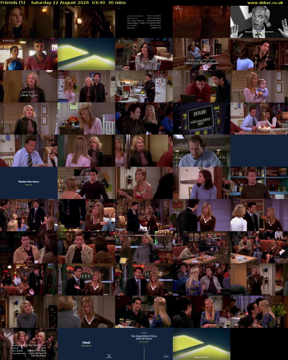 Friends (5) Saturday 22 August 2026 03:40 - 04:10