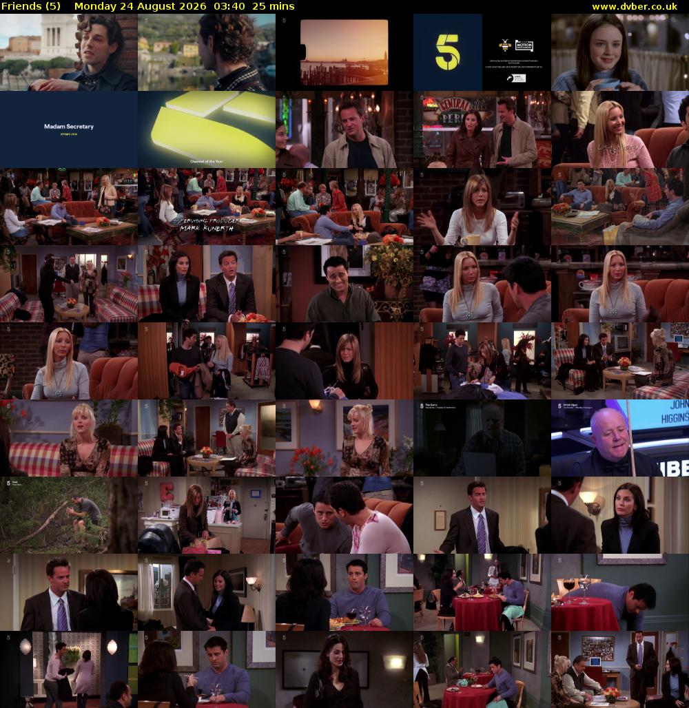 Friends (5) Monday 24 August 2026 03:40 - 04:05