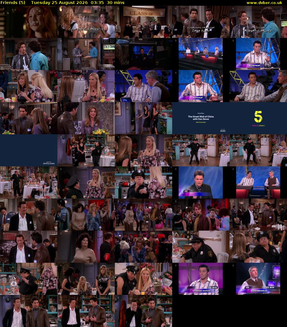 Friends (5) Tuesday 25 August 2026 03:35 - 04:05