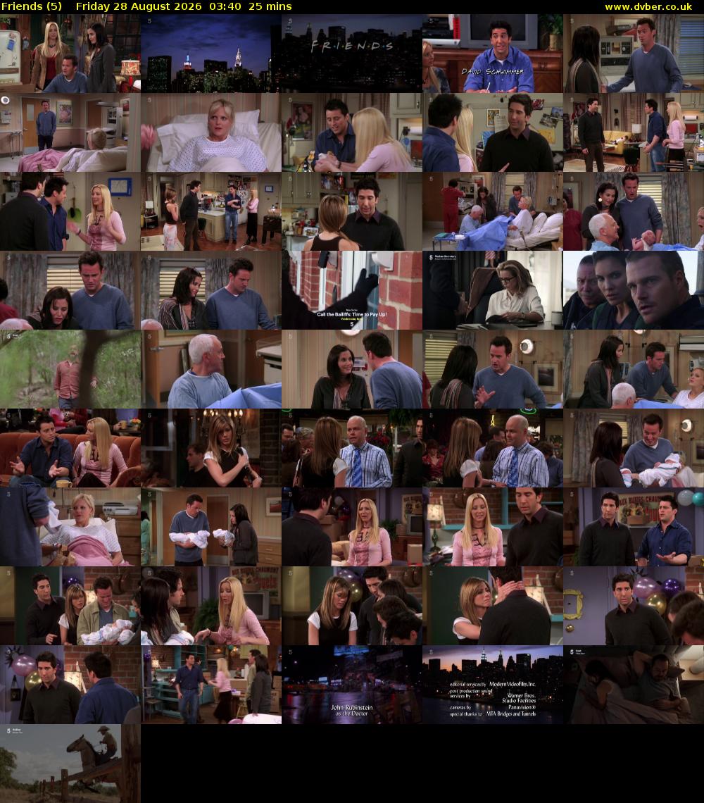 Friends (5) Friday 28 August 2026 03:40 - 04:05