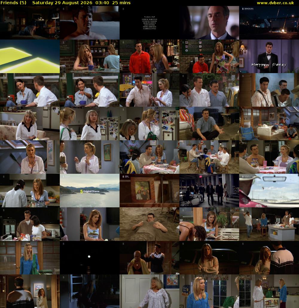 Friends (5) Saturday 29 August 2026 03:40 - 04:05