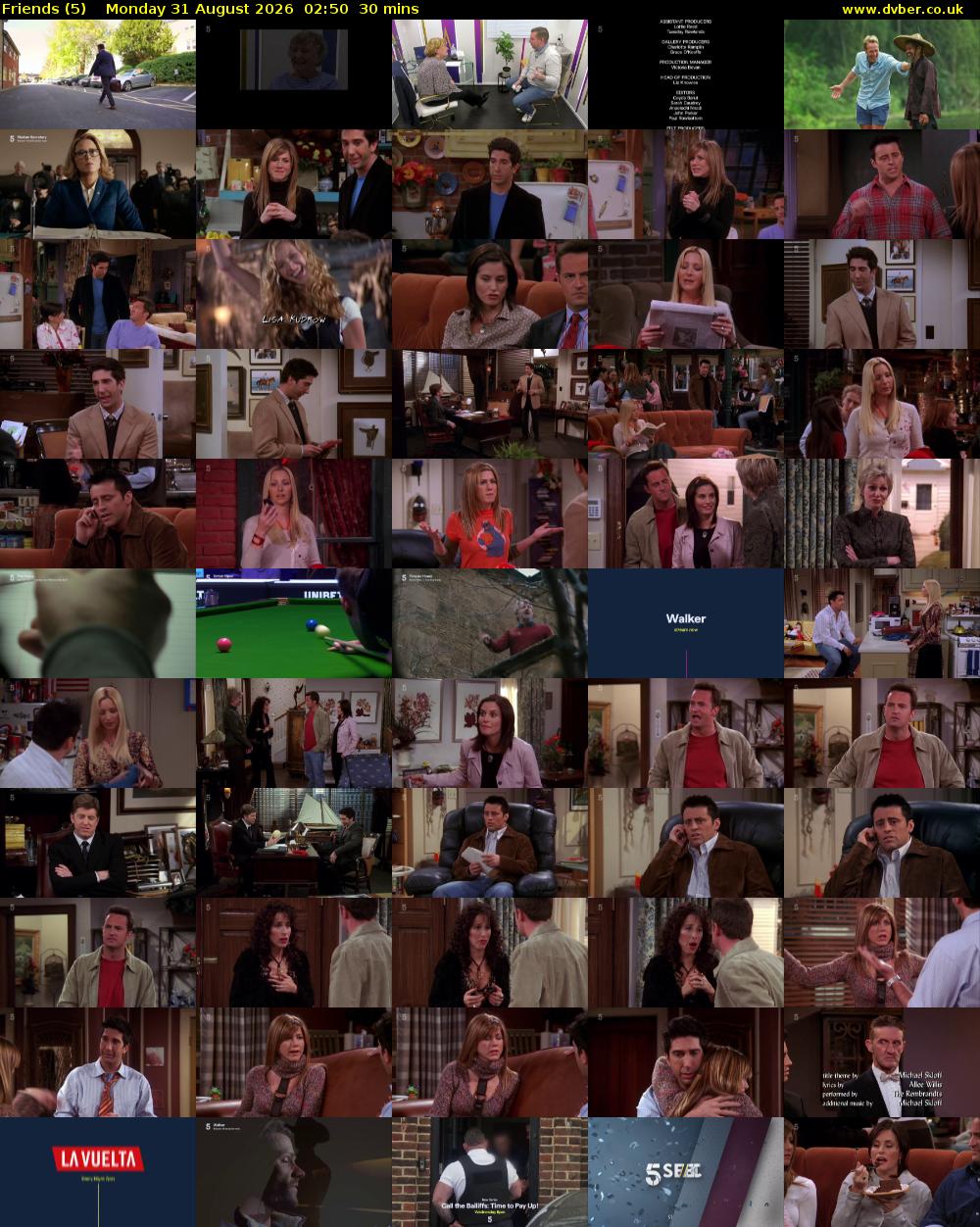 Friends (5) Monday 31 August 2026 02:50 - 03:20