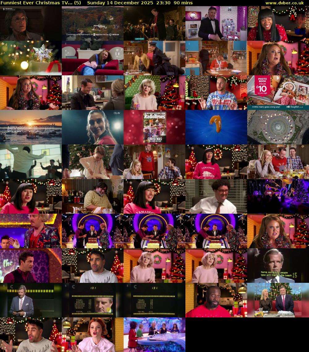Funniest Ever Christmas TV... (5) Sunday 14 December 2025 23:30 - 01:00