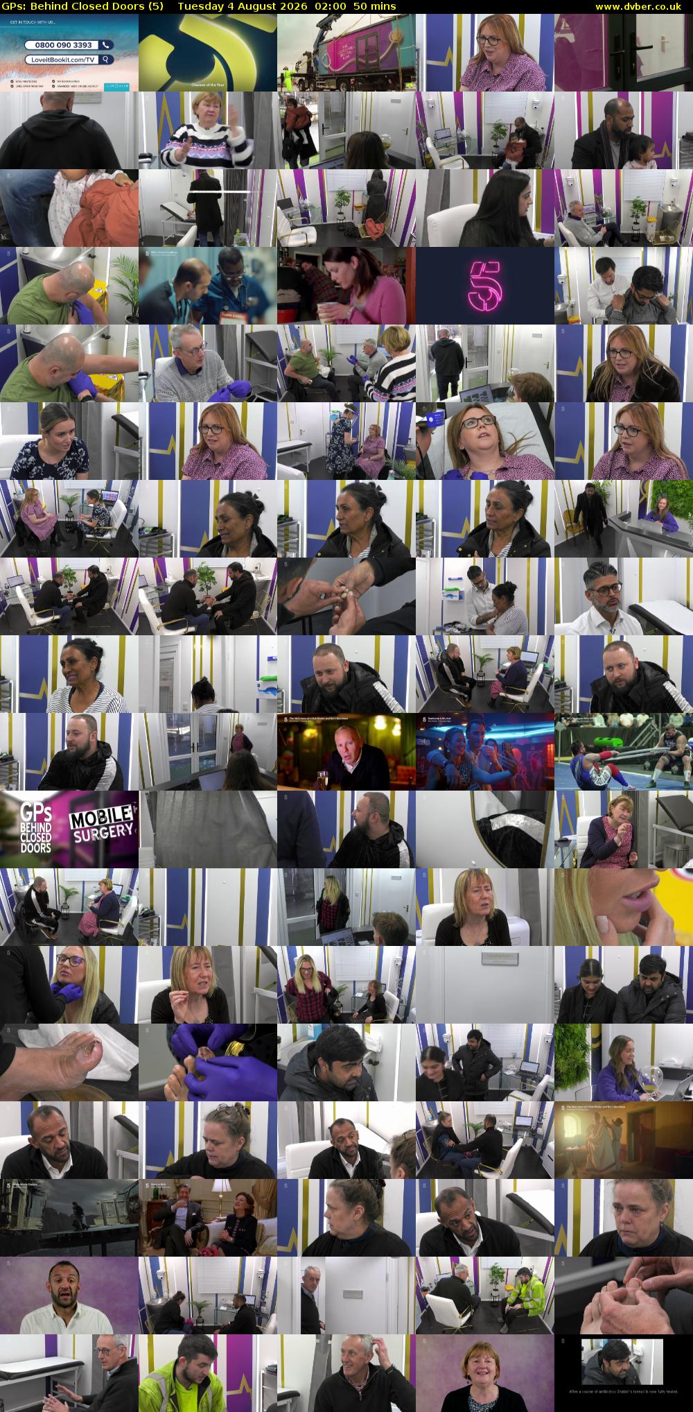 GPs: Behind Closed Doors (5) Tuesday 4 August 2026 02:00 - 02:50