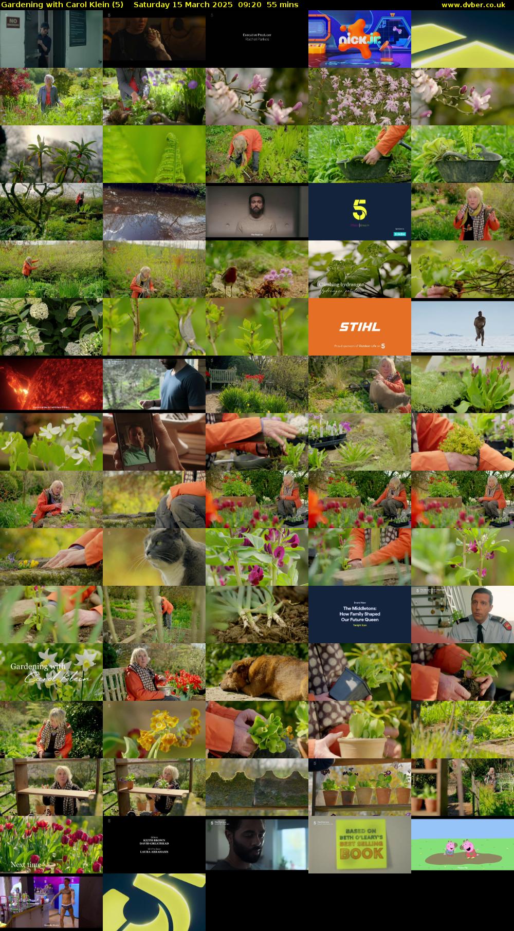 Gardening with Carol Klein (5) Saturday 15 March 2025 09:20 - 10:15