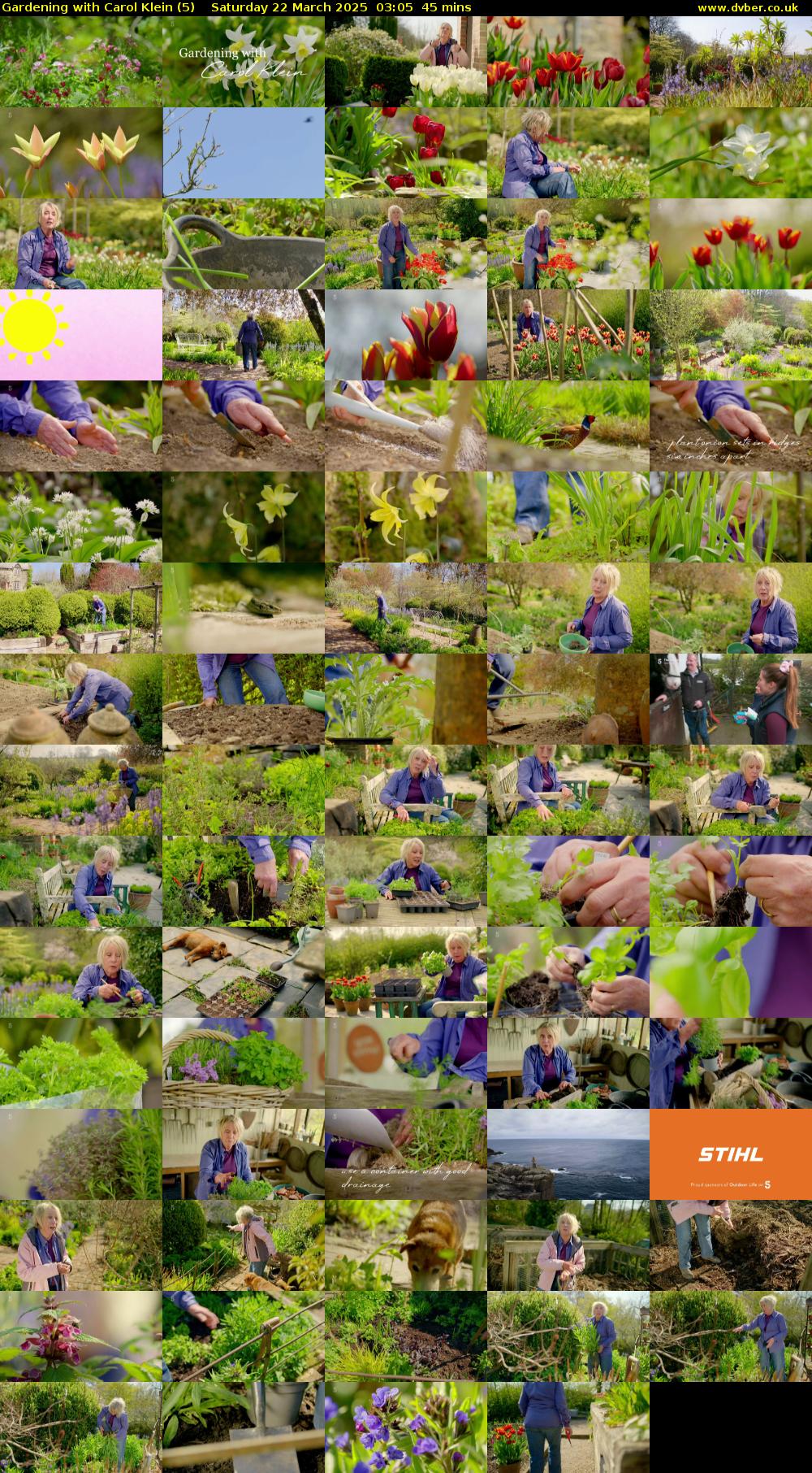 Gardening with Carol Klein (5) Saturday 22 March 2025 03:05 - 03:50