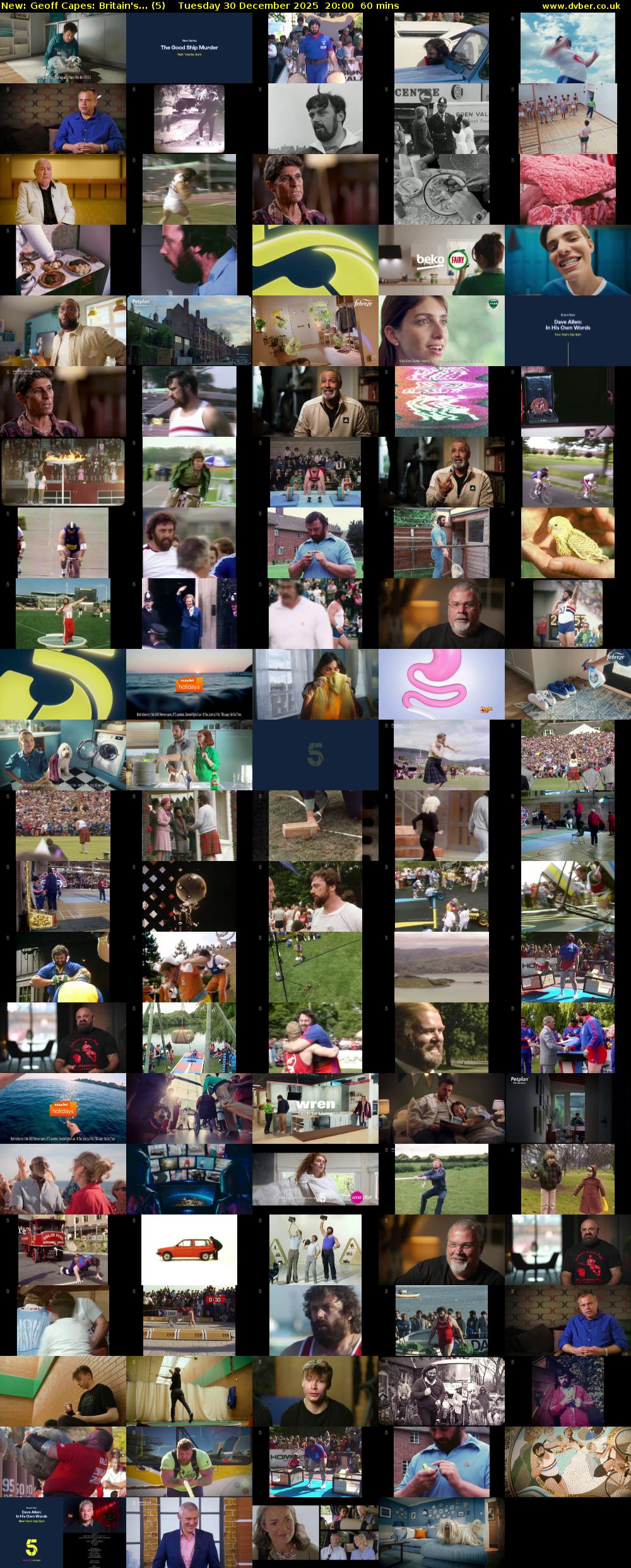 Geoff Capes: Britain's... (5) Tuesday 30 December 2025 20:00 - 21:00