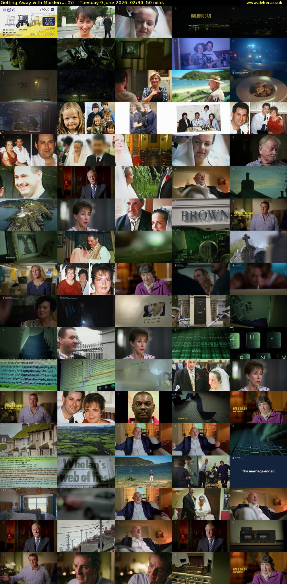 Getting Away with Murder:... (5) Tuesday 9 June 2026 02:30 - 03:20