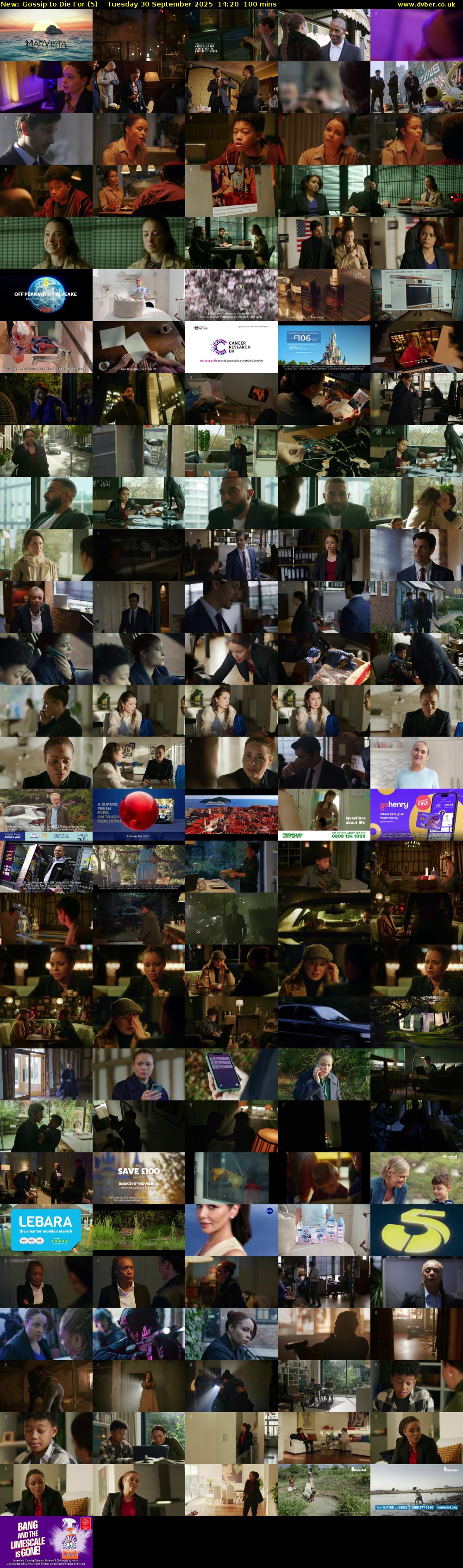 Gossip to Die For (5) Tuesday 30 September 2025 14:20 - 16:00