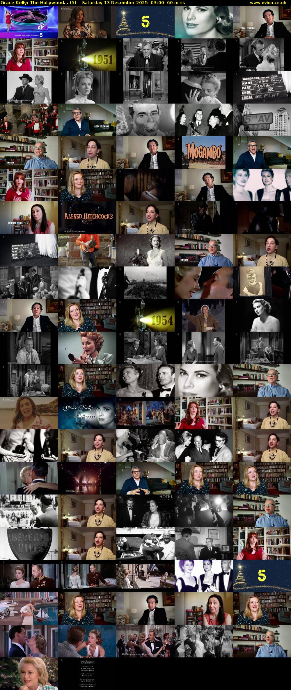 Grace Kelly: The Hollywood... (5) Saturday 13 December 2025 03:00 - 04:00