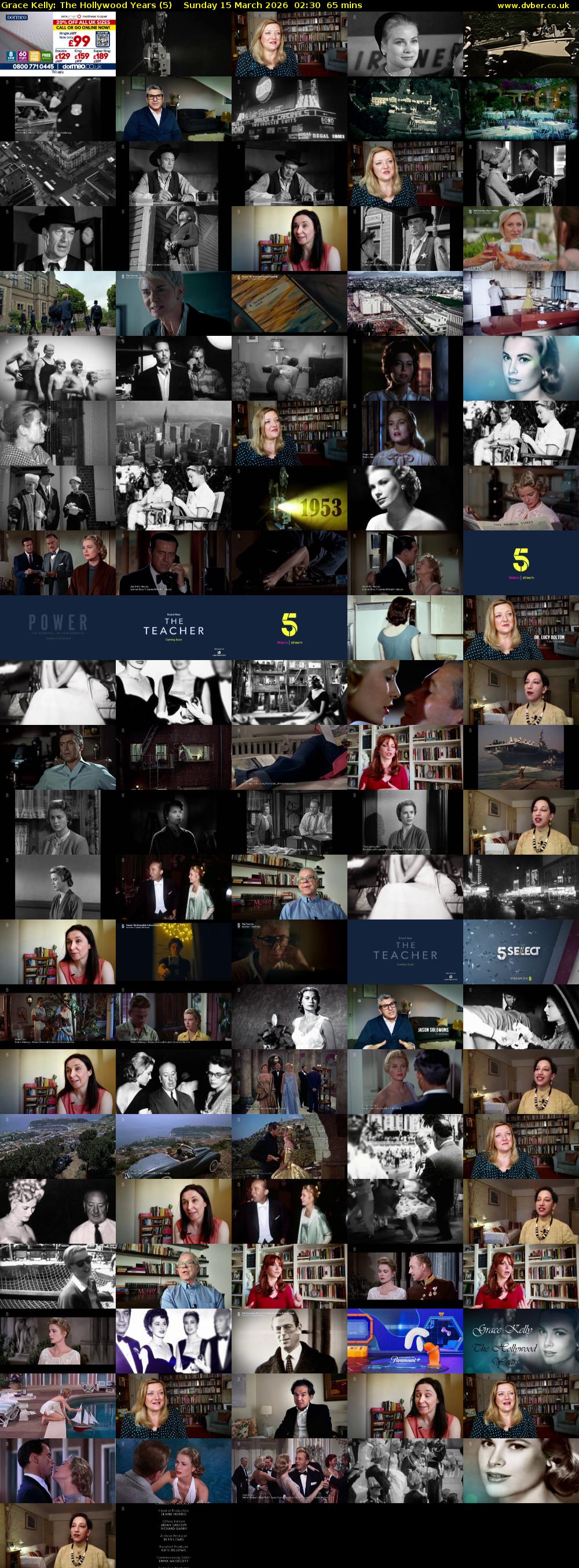 Grace Kelly: The Hollywood Years (5) Sunday 15 March 2026 02:30 - 03:35