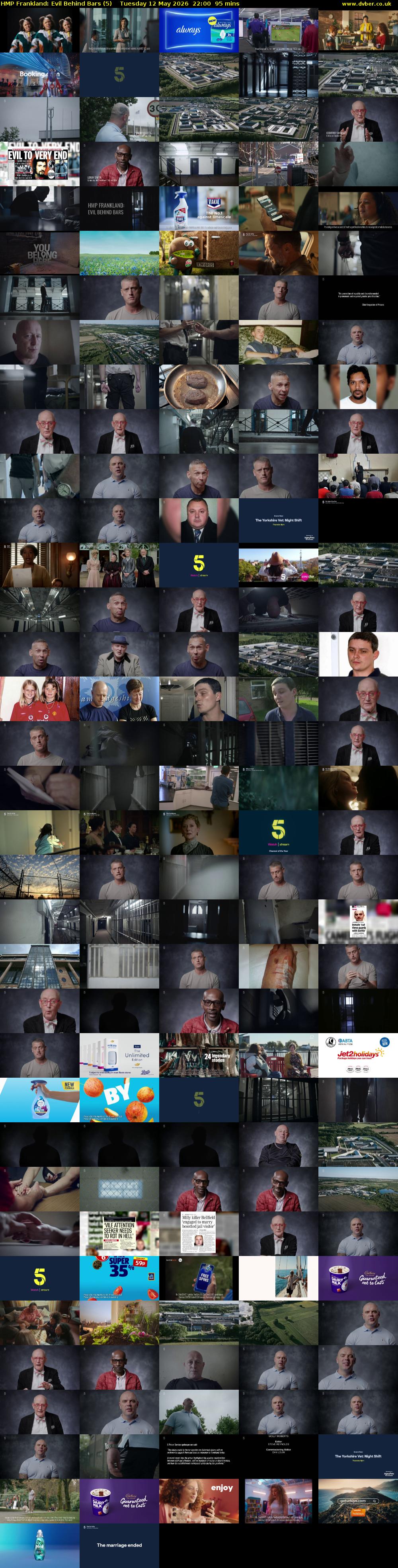 HMP Frankland: Evil Behind Bars (5) Tuesday 12 May 2026 22:00 - 23:35
