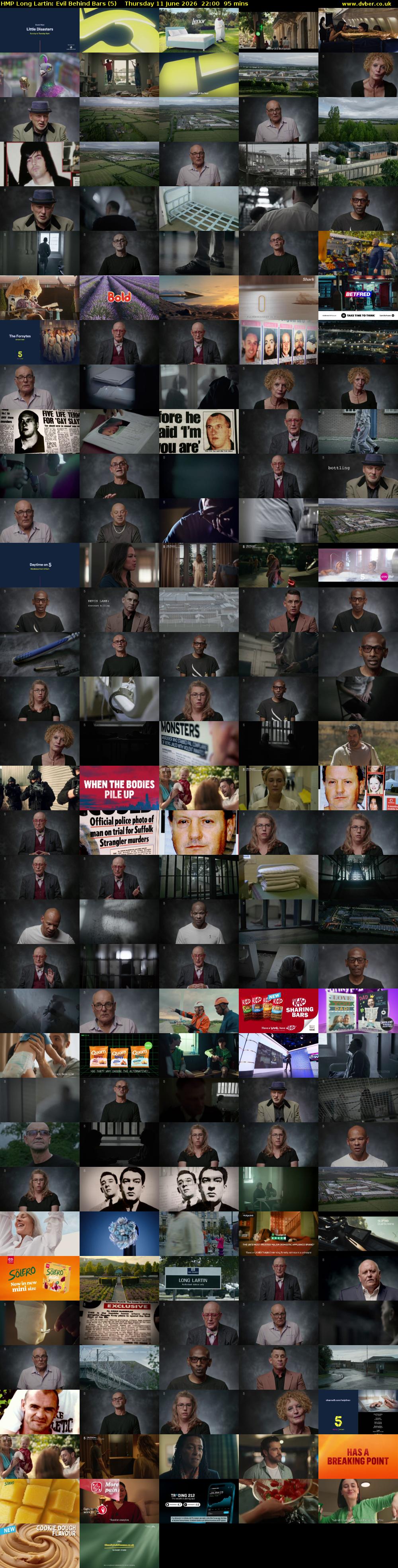 HMP Long Lartin: Evil Behind Bars (5) Thursday 11 June 2026 22:00 - 23:35