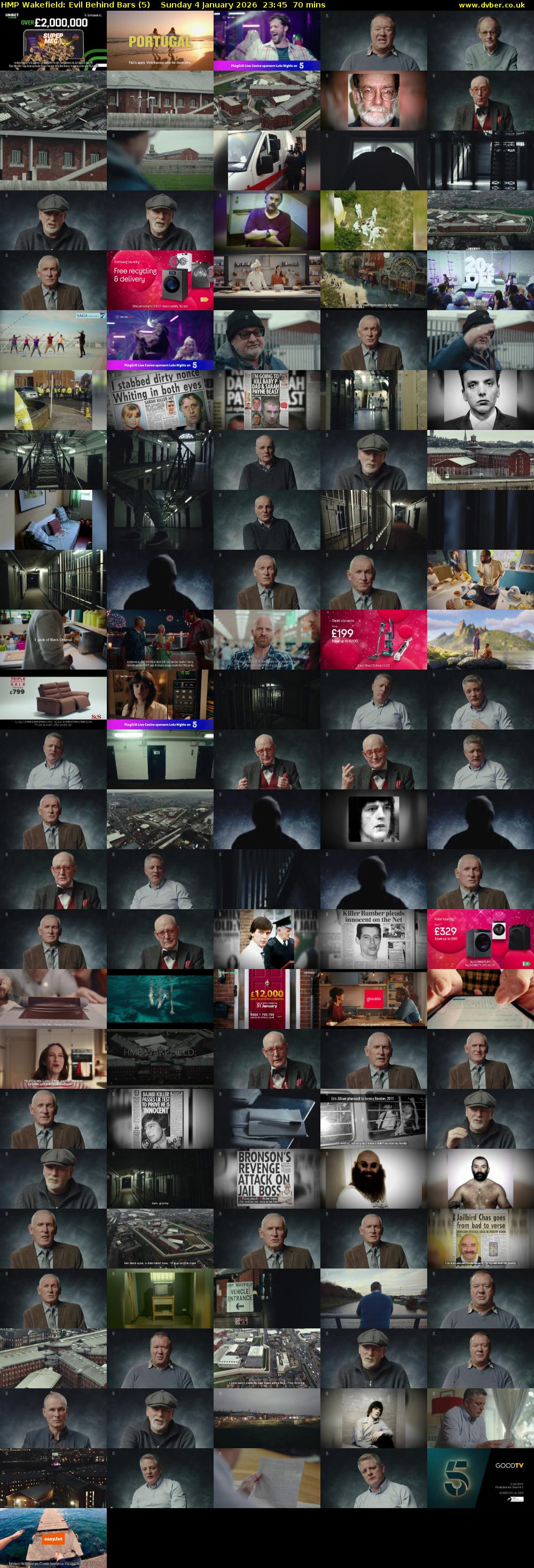 HMP Wakefield: Evil Behind Bars (5) Sunday 4 January 2026 23:45 - 00:55