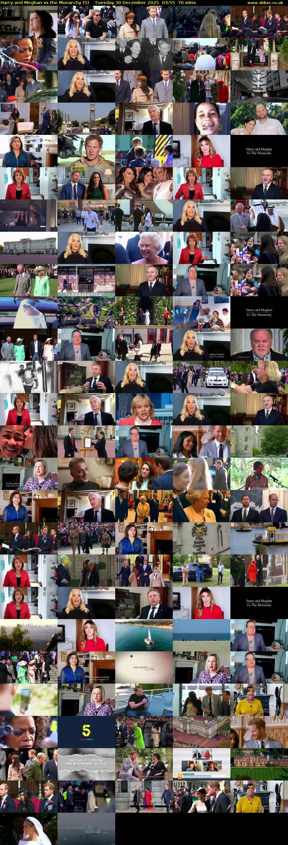 Harry and Meghan vs the Monarchy (5) Tuesday 30 December 2025 03:55 - 05:05