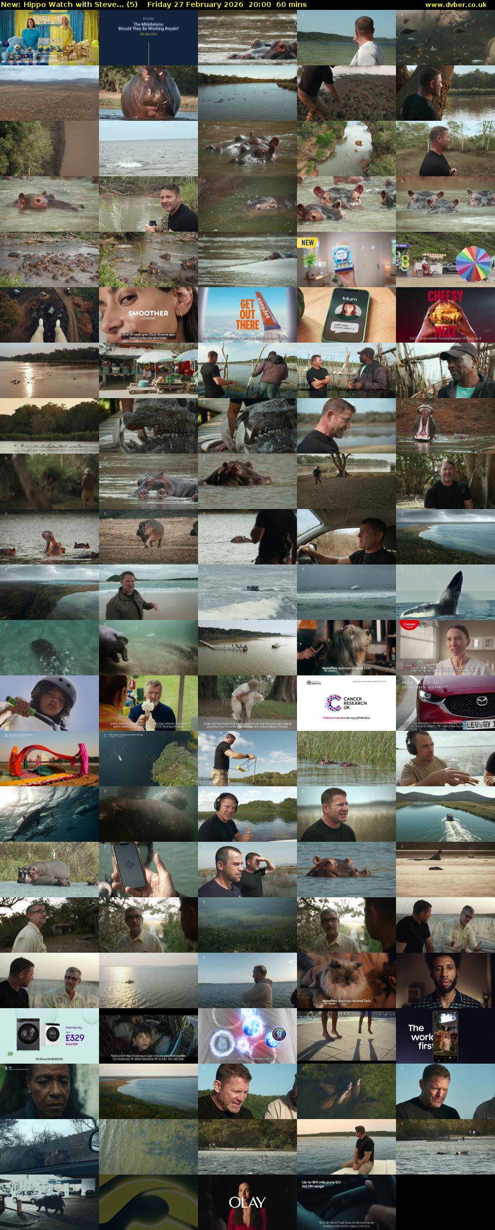 Hippo Watch with Steve... (5) Friday 27 February 2026 20:00 - 21:00