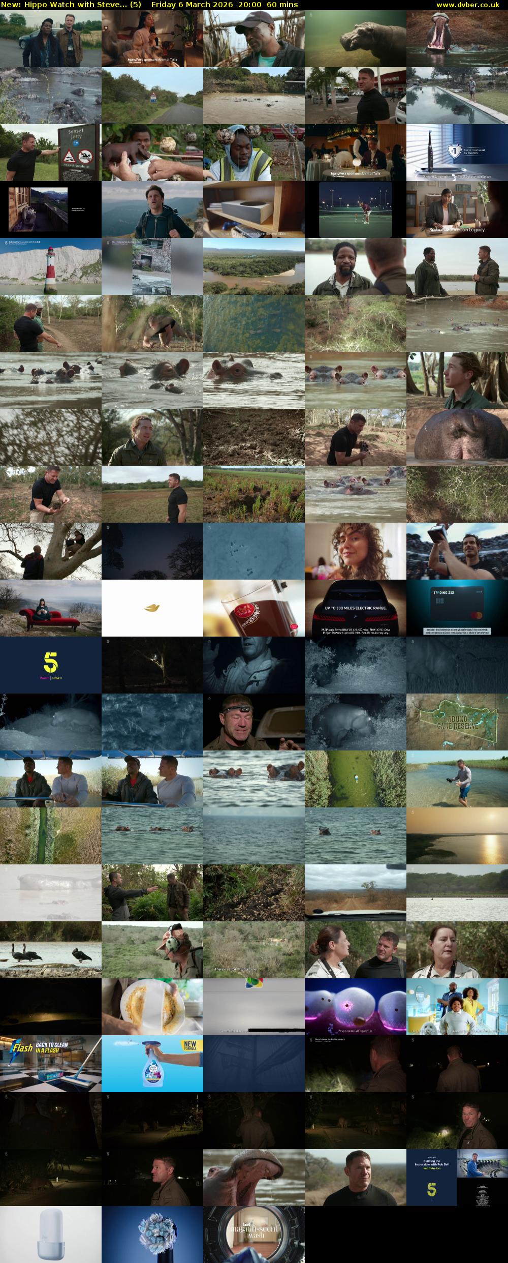 Hippo Watch with Steve... (5) Friday 6 March 2026 20:00 - 21:00