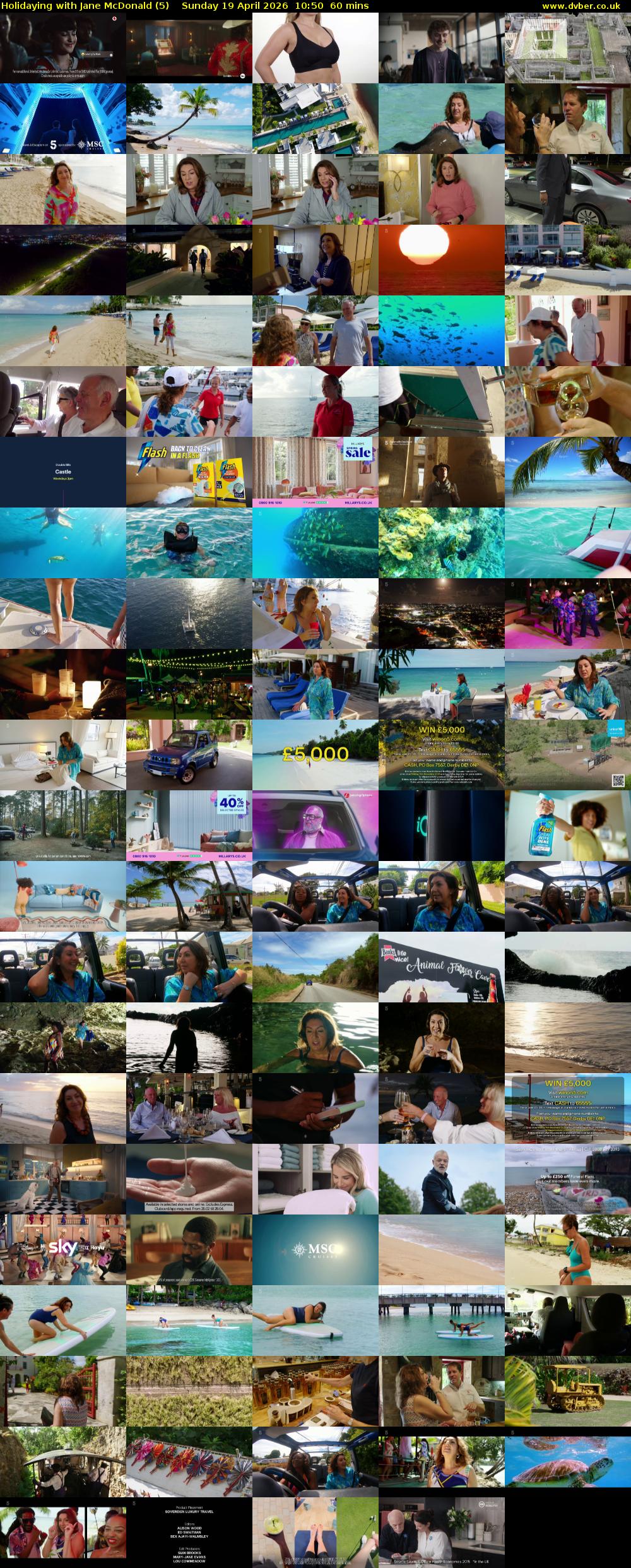 Holidaying with Jane McDonald (5) Sunday 19 April 2026 10:50 - 11:50