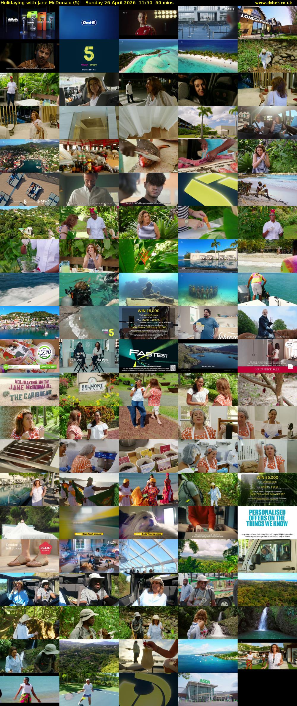Holidaying with Jane McDonald (5) Sunday 26 April 2026 11:50 - 12:50