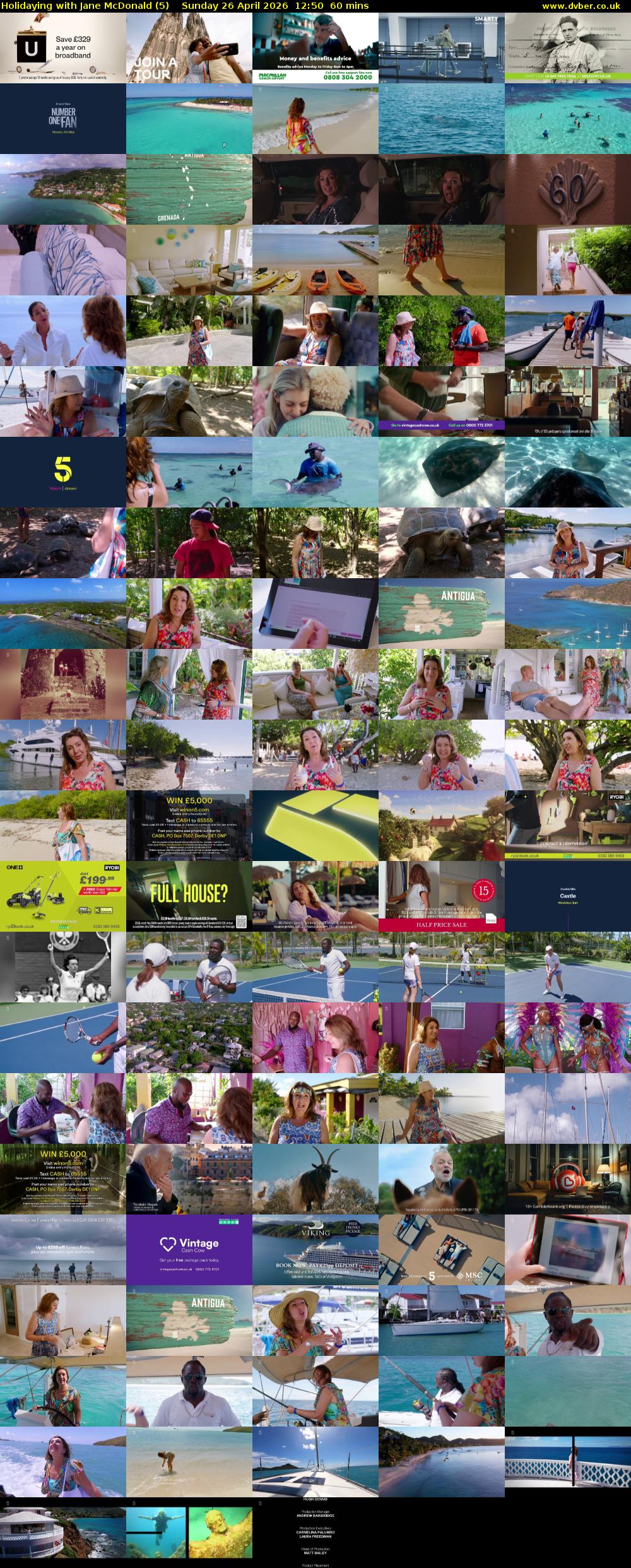 Holidaying with Jane McDonald (5) Sunday 26 April 2026 12:50 - 13:50