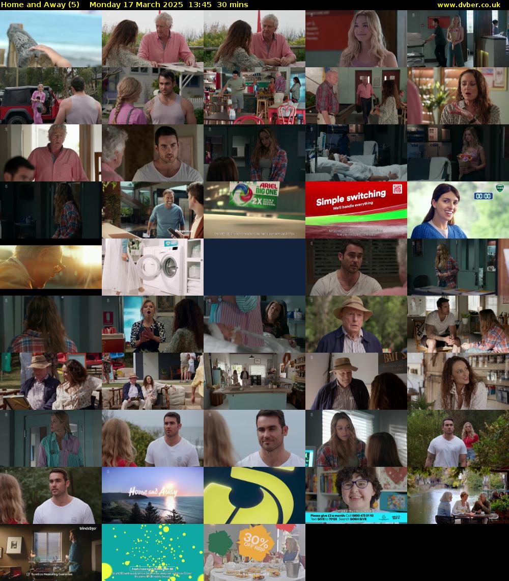 Home and Away (5) Monday 17 March 2025 13:45 - 14:15