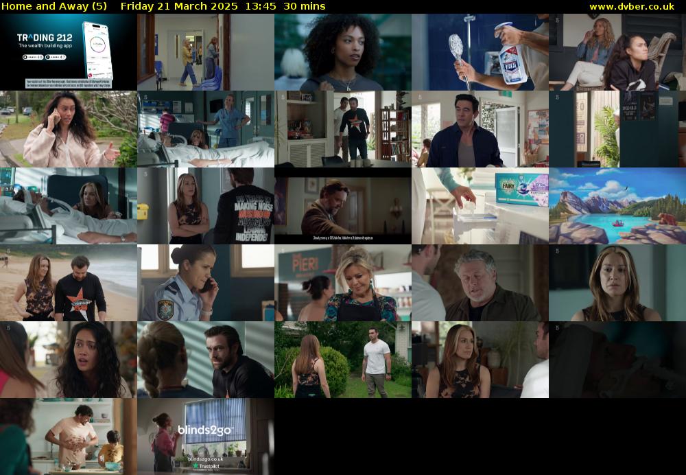 Home and Away (5) Friday 21 March 2025 13:45 - 14:15