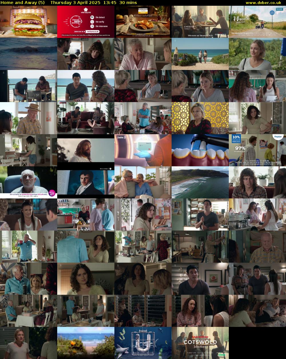 Home and Away (5) Thursday 3 April 2025 13:45 - 14:15