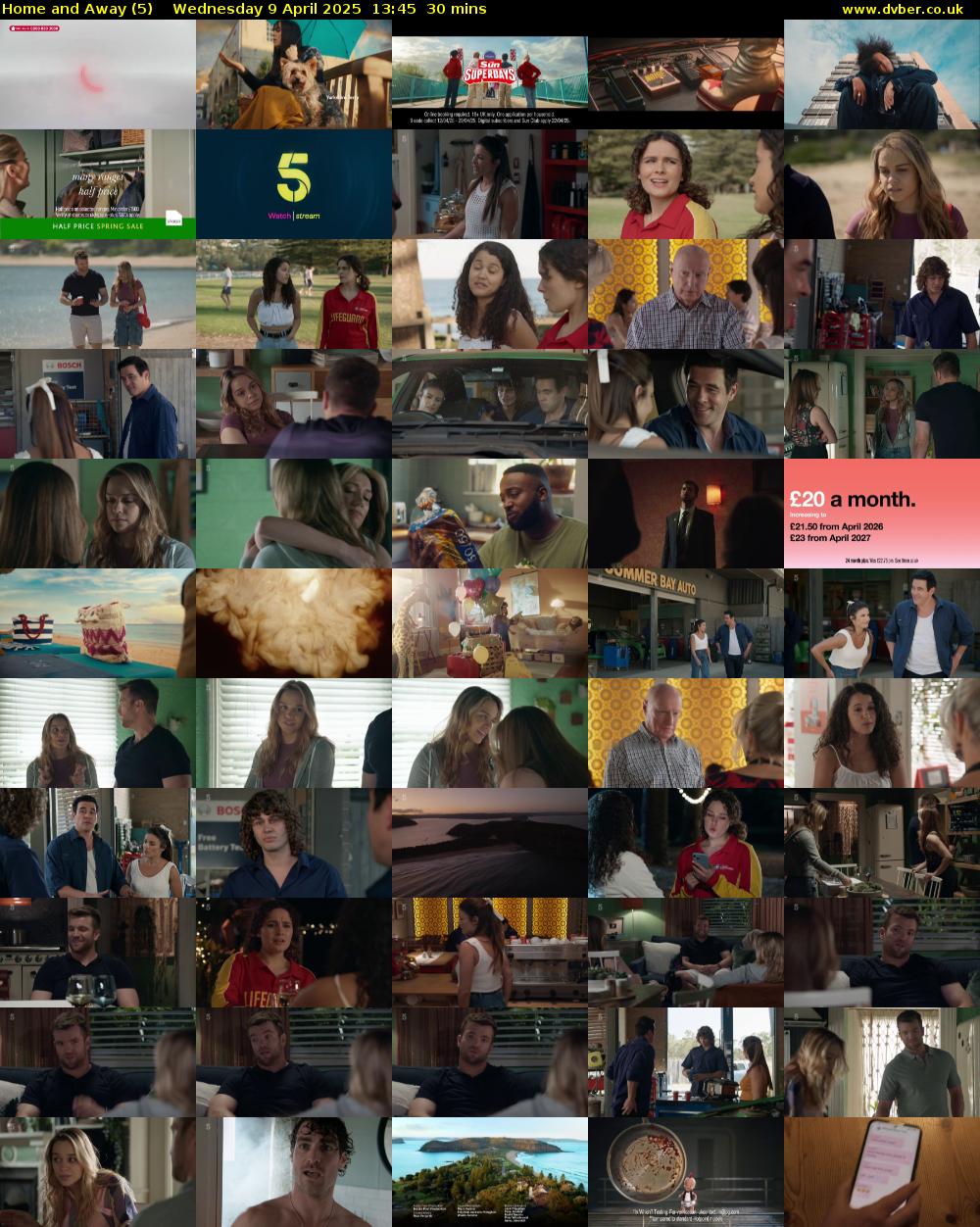 Home and Away (5) Wednesday 9 April 2025 13:45 - 14:15