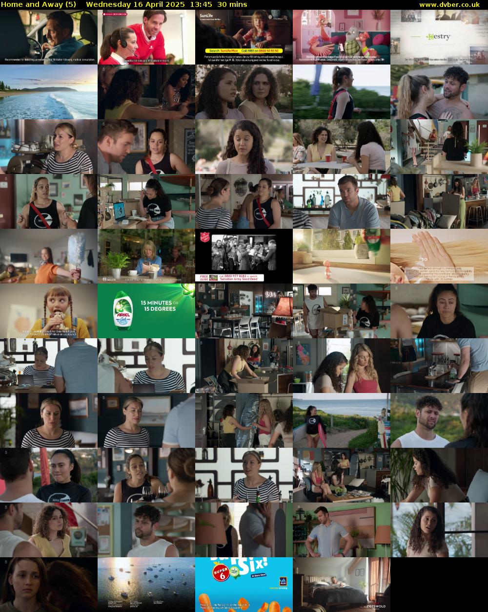 Home and Away (5) Wednesday 16 April 2025 13:45 - 14:15