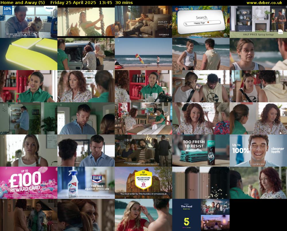 Home and Away (5) Friday 25 April 2025 13:45 - 14:15