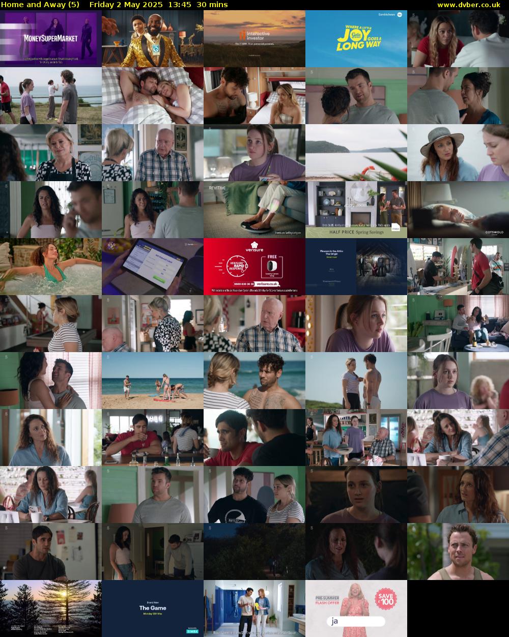 Home and Away (5) Friday 2 May 2025 13:45 - 14:15