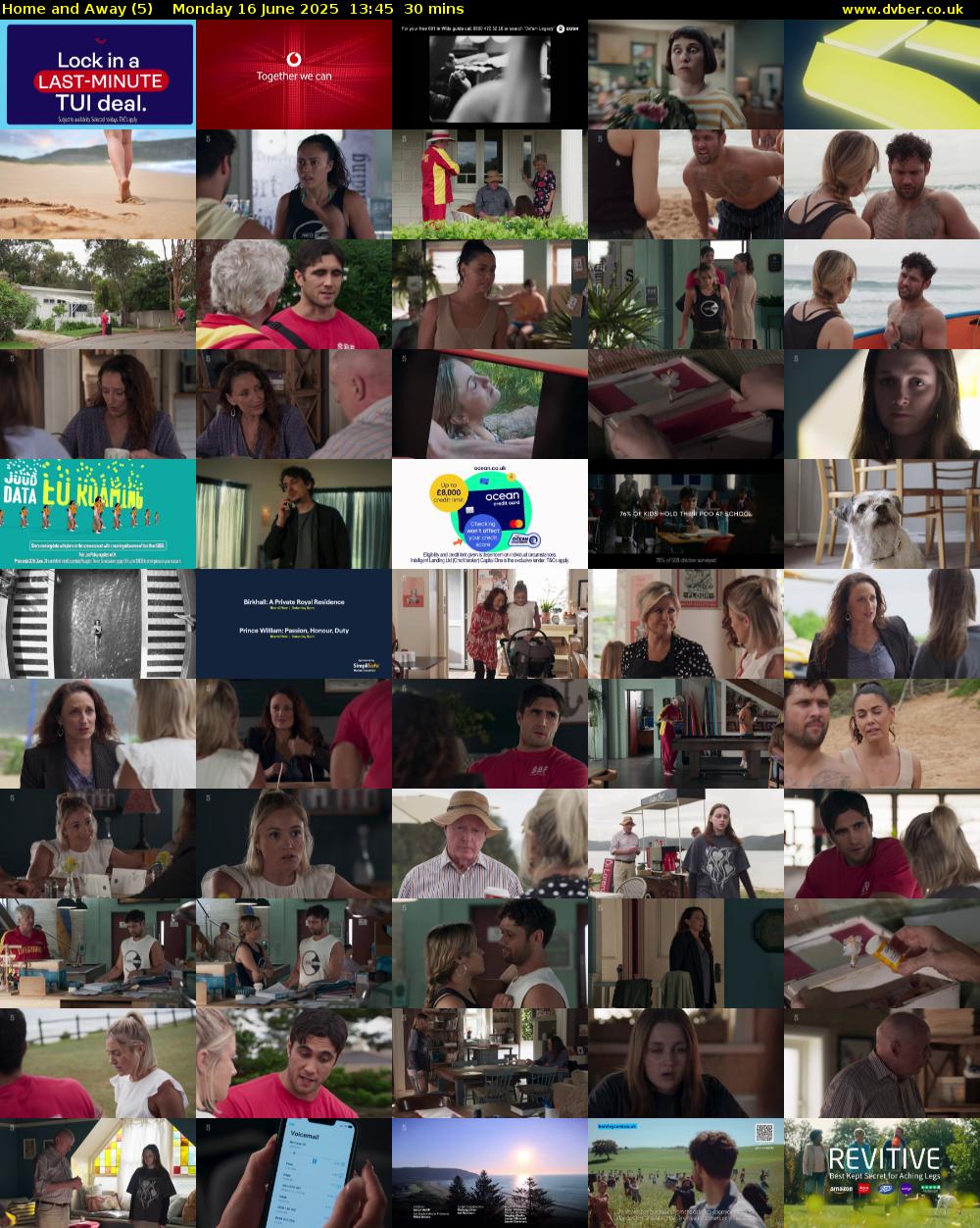 Home and Away (5) Monday 16 June 2025 13:45 - 14:15