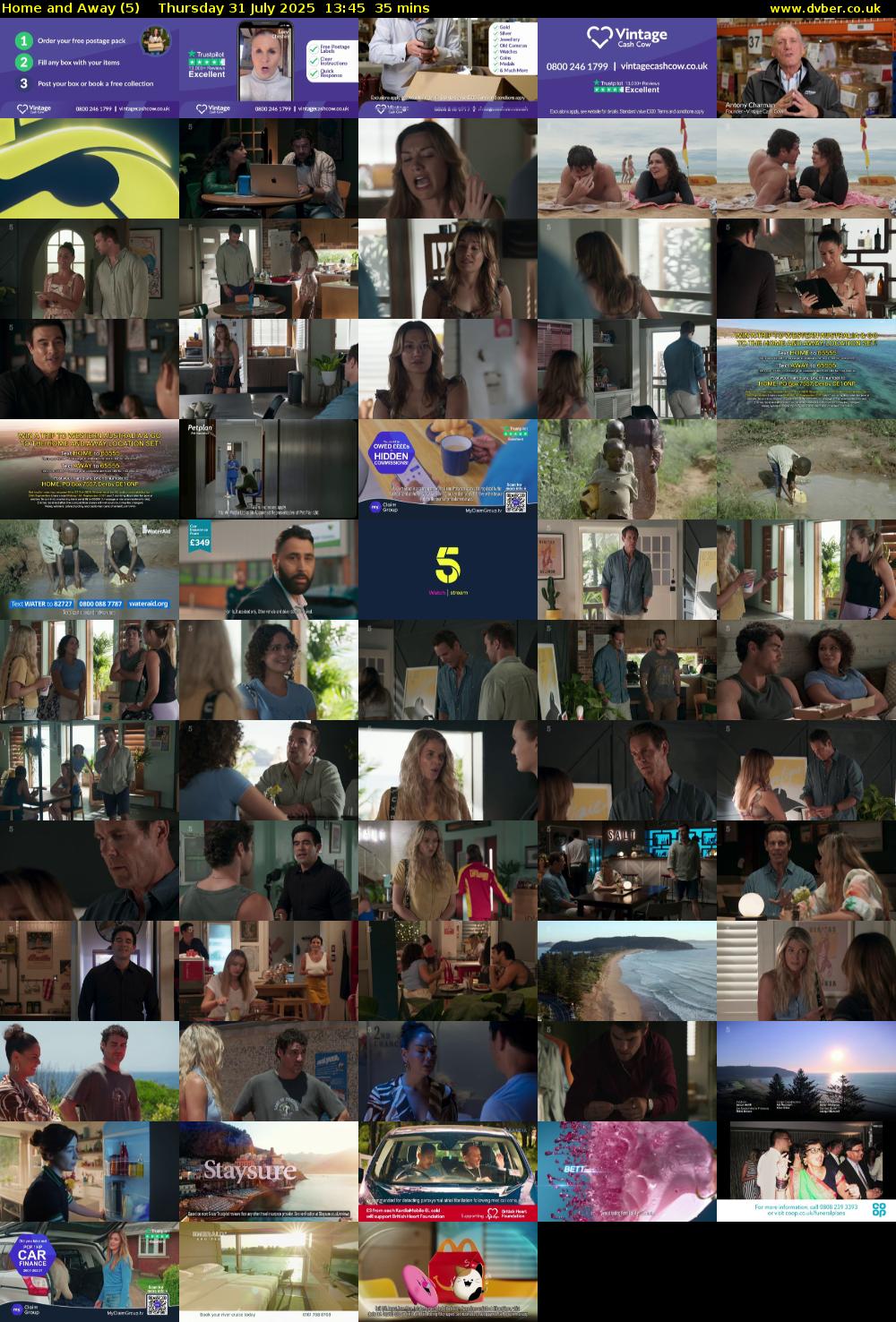 Home and Away (5) Thursday 31 July 2025 13:45 - 14:20