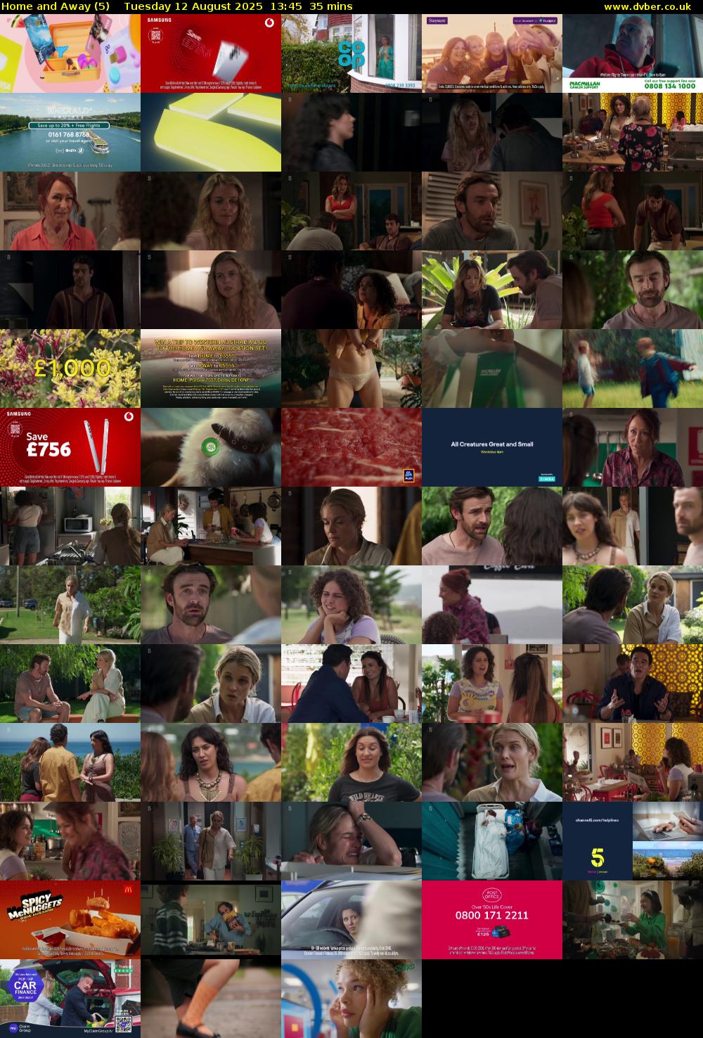 Home and Away (5) Tuesday 12 August 2025 13:45 - 14:20