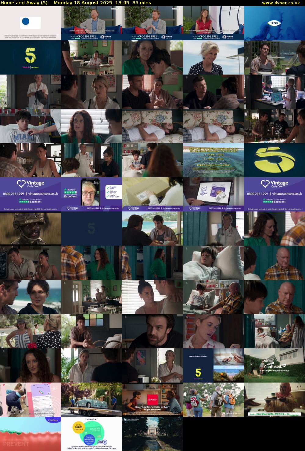 Home and Away (5) Monday 18 August 2025 13:45 - 14:20