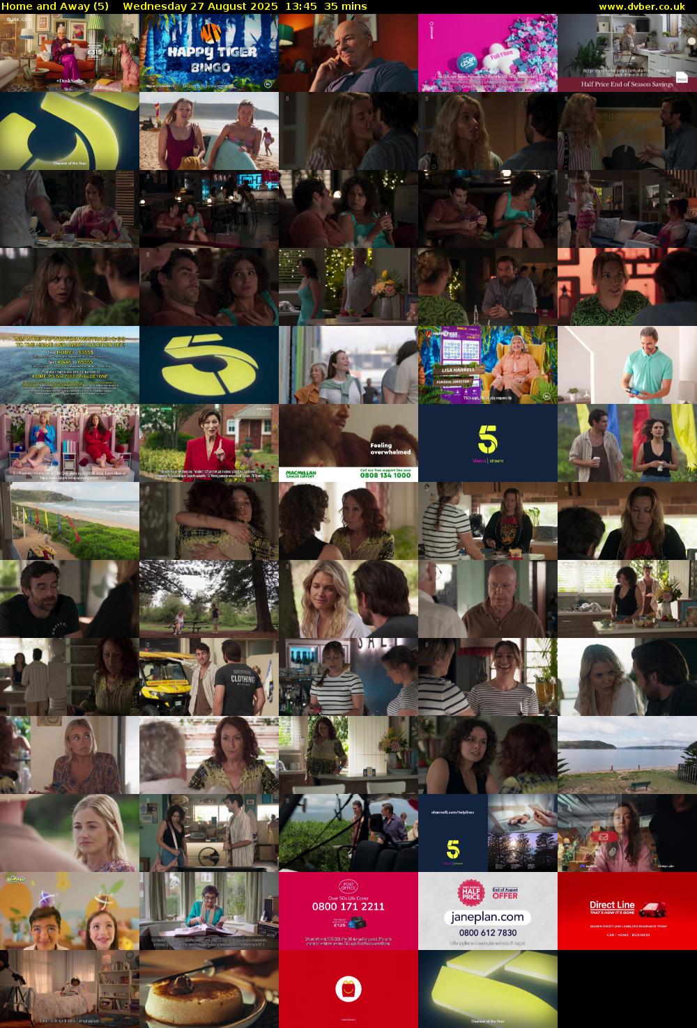 Home and Away (5) Wednesday 27 August 2025 13:45 - 14:20