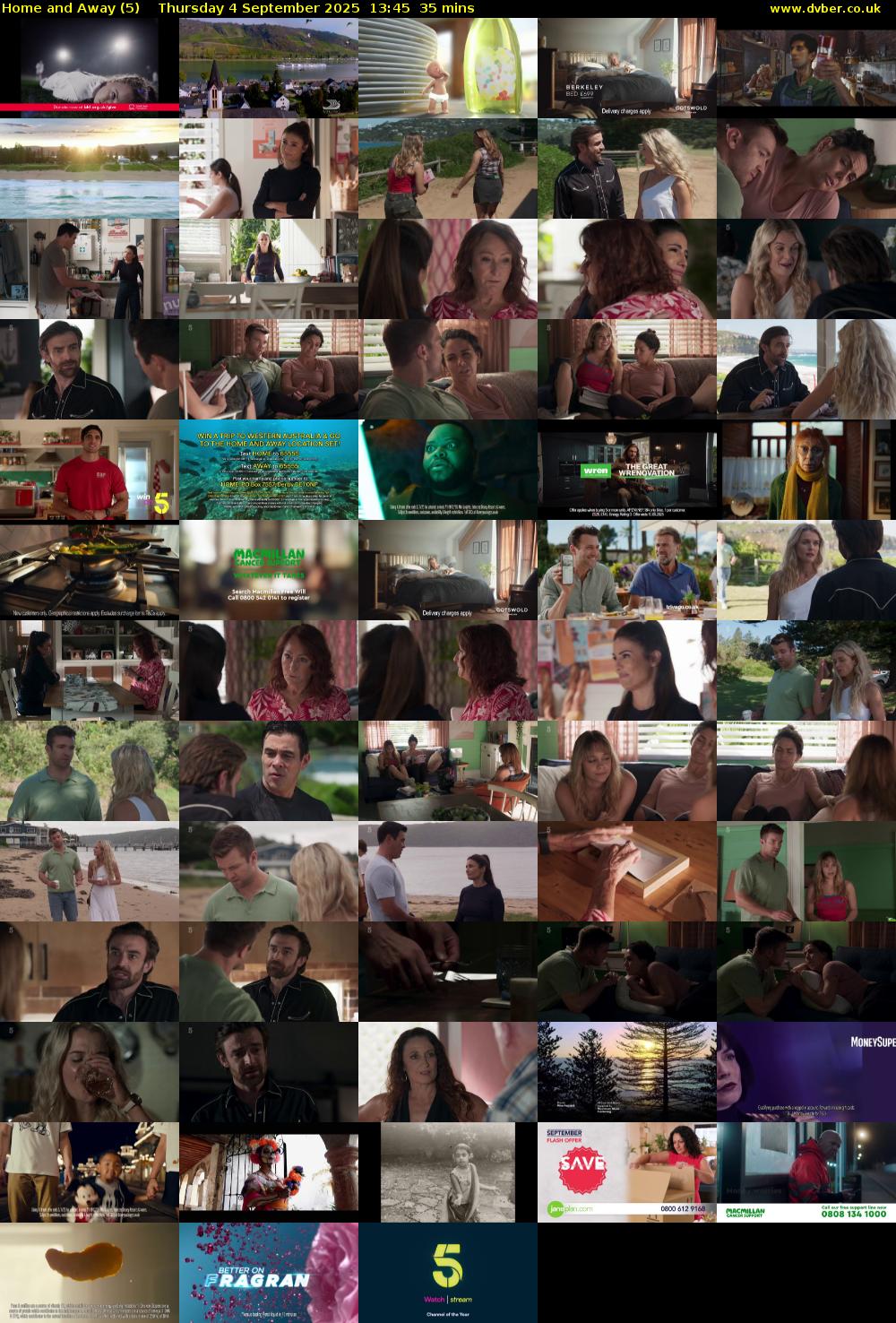 Home and Away (5) Thursday 4 September 2025 13:45 - 14:20