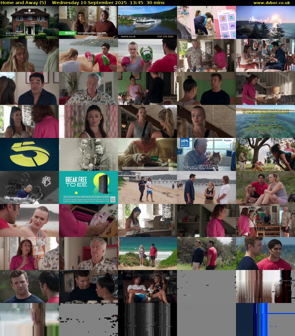 Home and Away (5) Wednesday 10 September 2025 13:45 - 14:15
