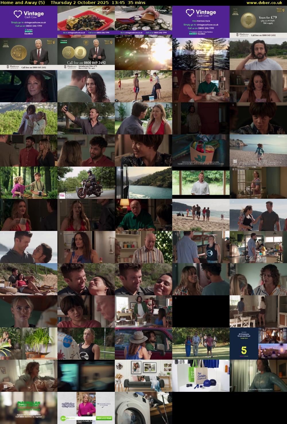 Home and Away (5) Thursday 2 October 2025 13:45 - 14:20