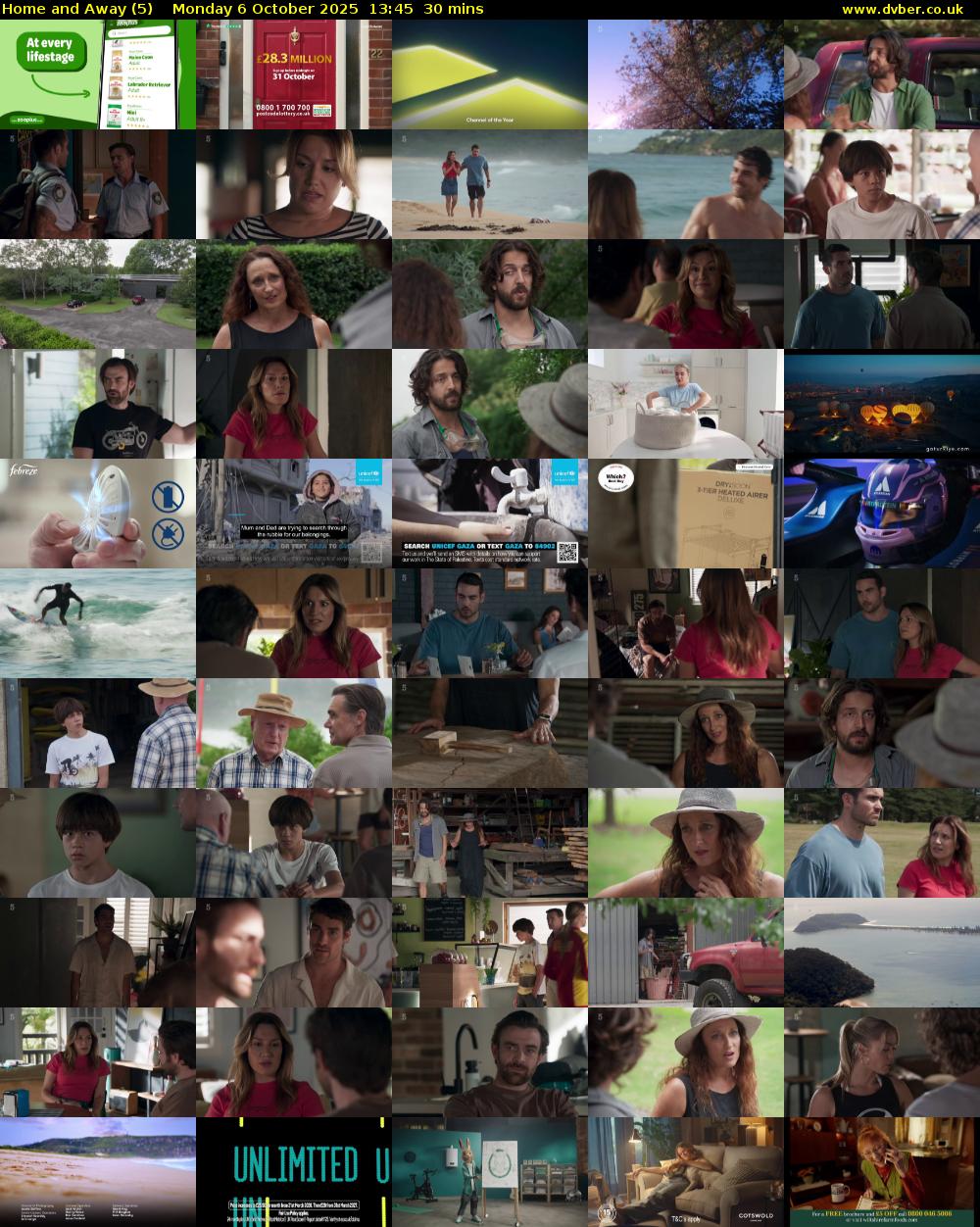 Home and Away (5) Monday 6 October 2025 13:45 - 14:15