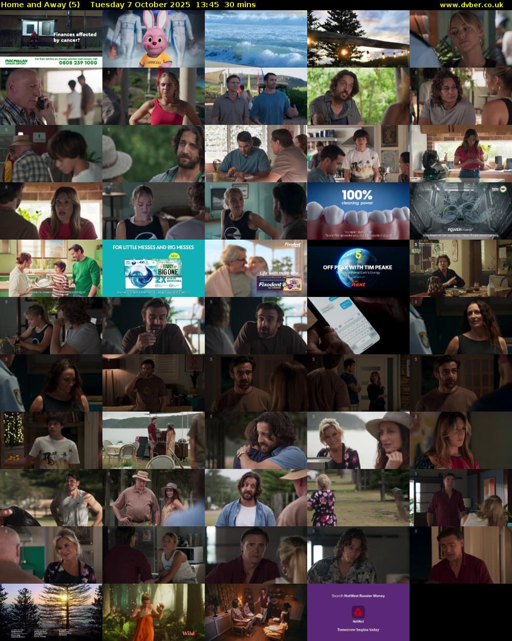 Home and Away (5) Tuesday 7 October 2025 13:45 - 14:15