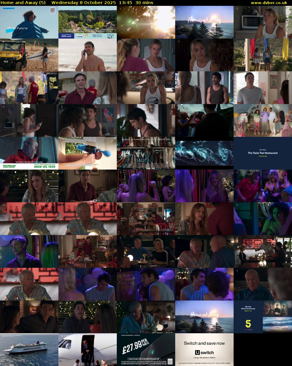 Home and Away (5) Wednesday 8 October 2025 13:45 - 14:15