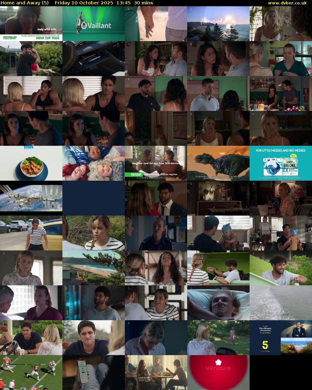 Home and Away (5) Friday 10 October 2025 13:45 - 14:15