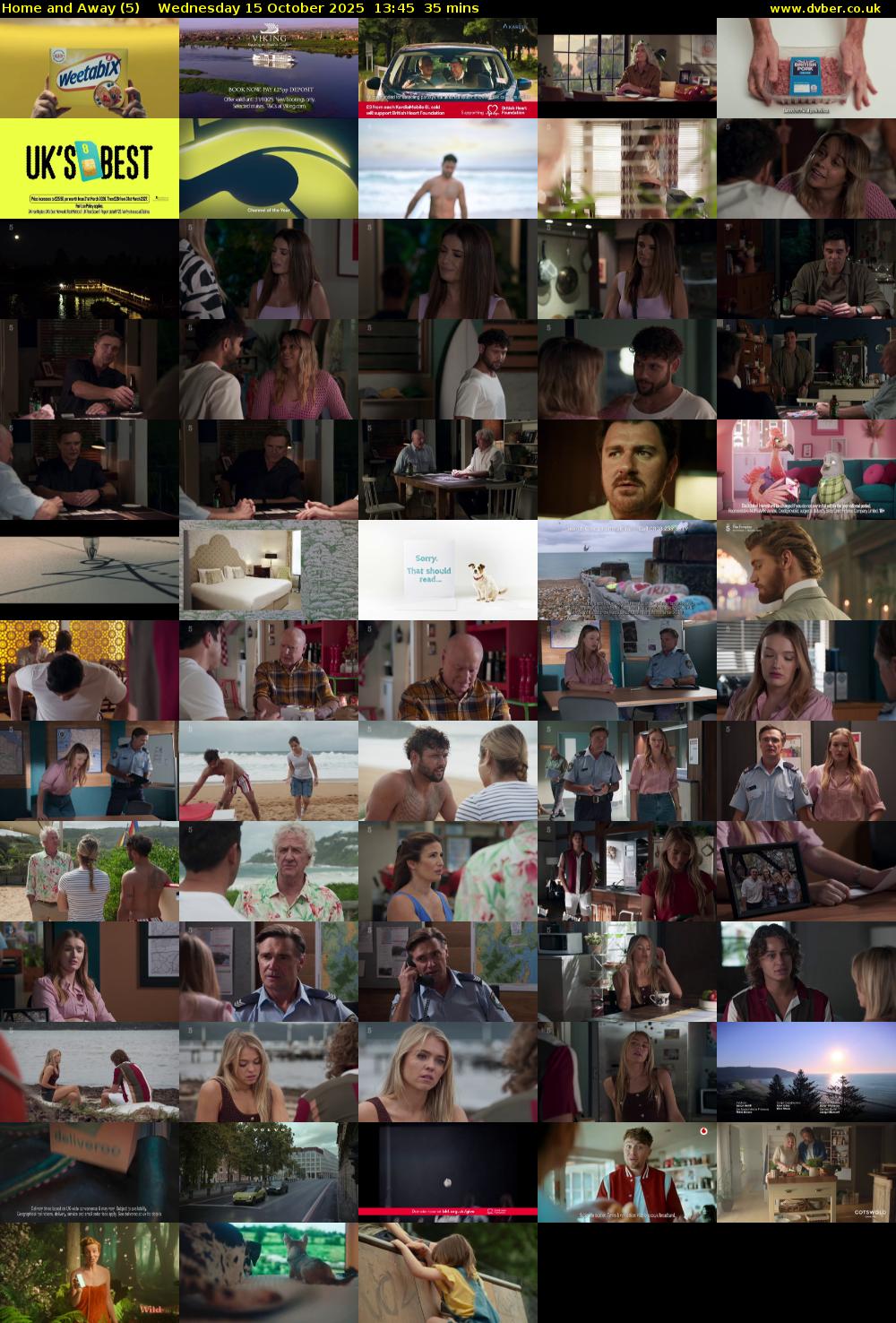 Home and Away (5) Wednesday 15 October 2025 13:45 - 14:20