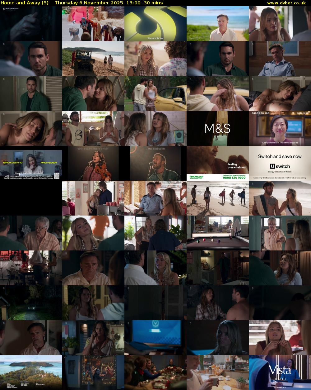 Home and Away (5) Thursday 6 November 2025 13:00 - 13:30