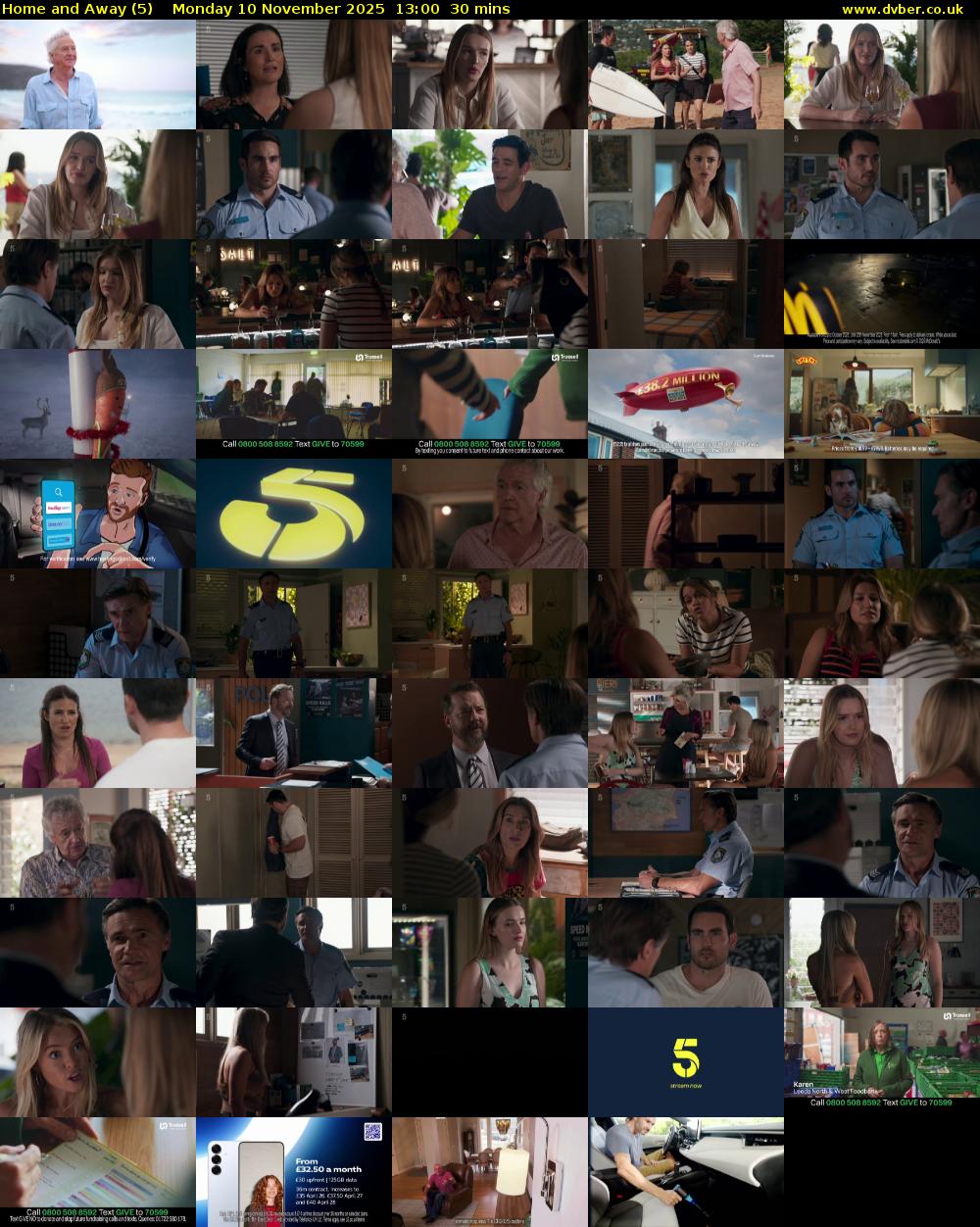 Home and Away (5) Monday 10 November 2025 13:00 - 13:30