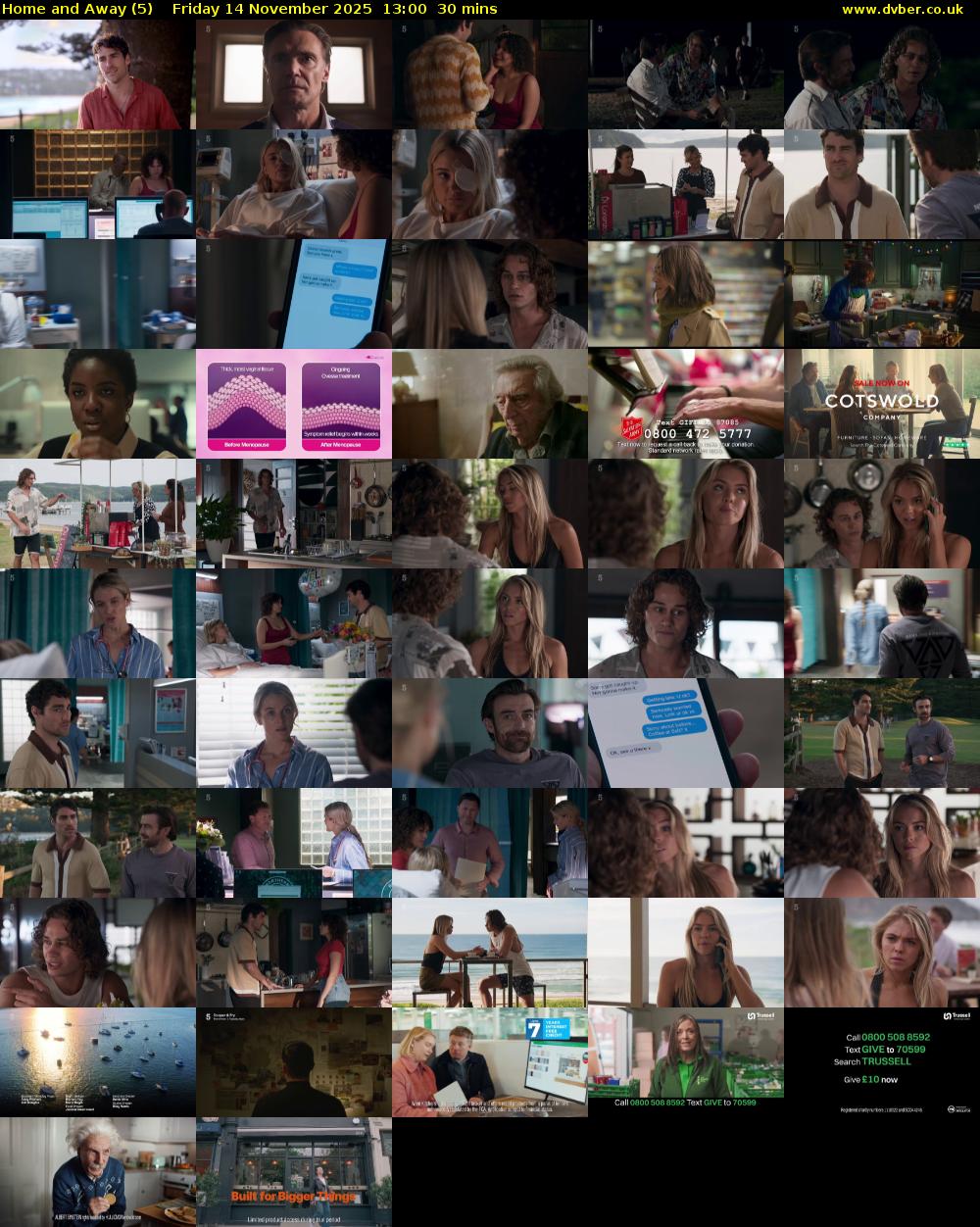 Home and Away (5) Friday 14 November 2025 13:00 - 13:30